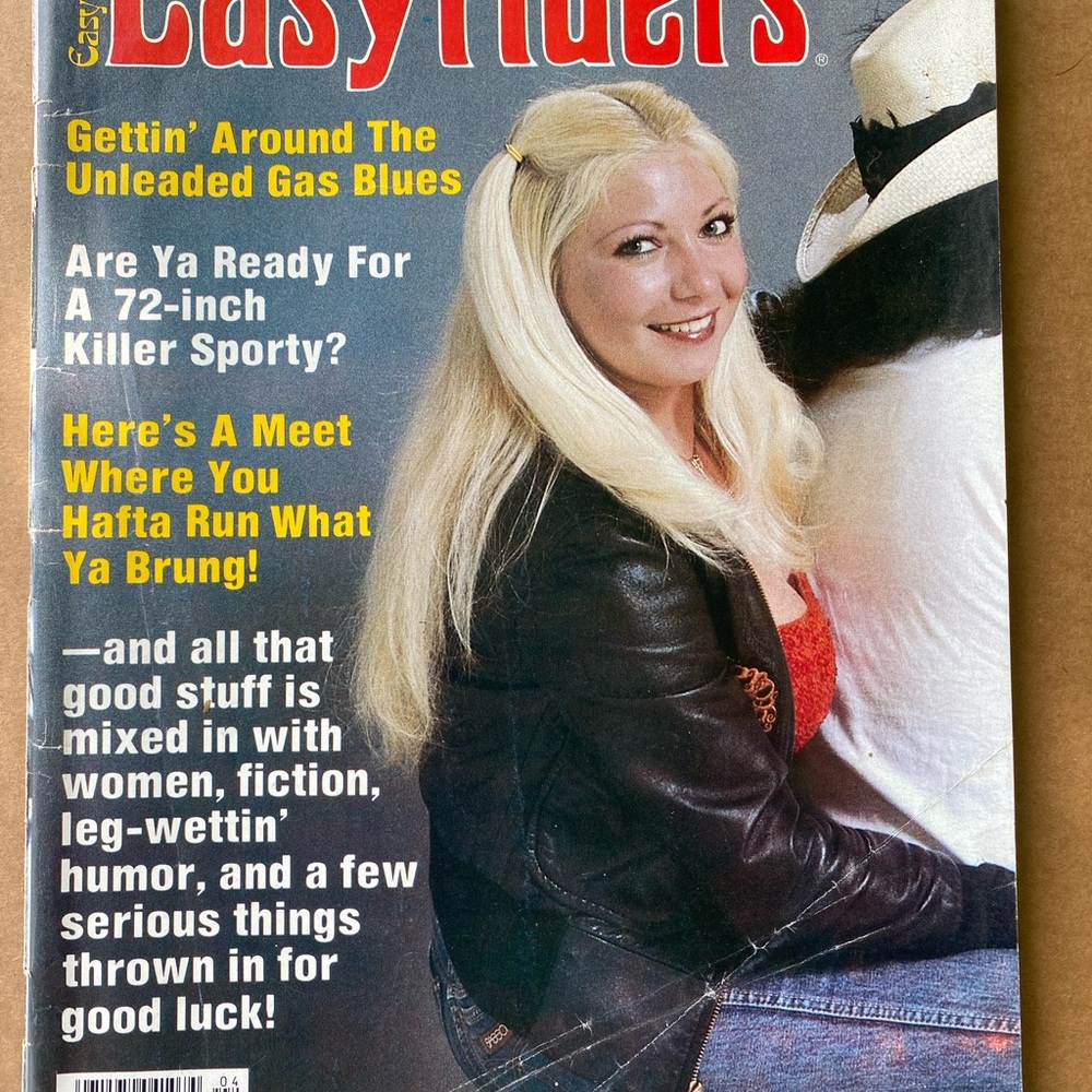 Vintage Easy Rider Chopper Magazine April 1982 w/Iron-on & David Mann Centerfold